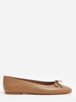 Flattered Bodil ballerinat nahkaa, cognac
