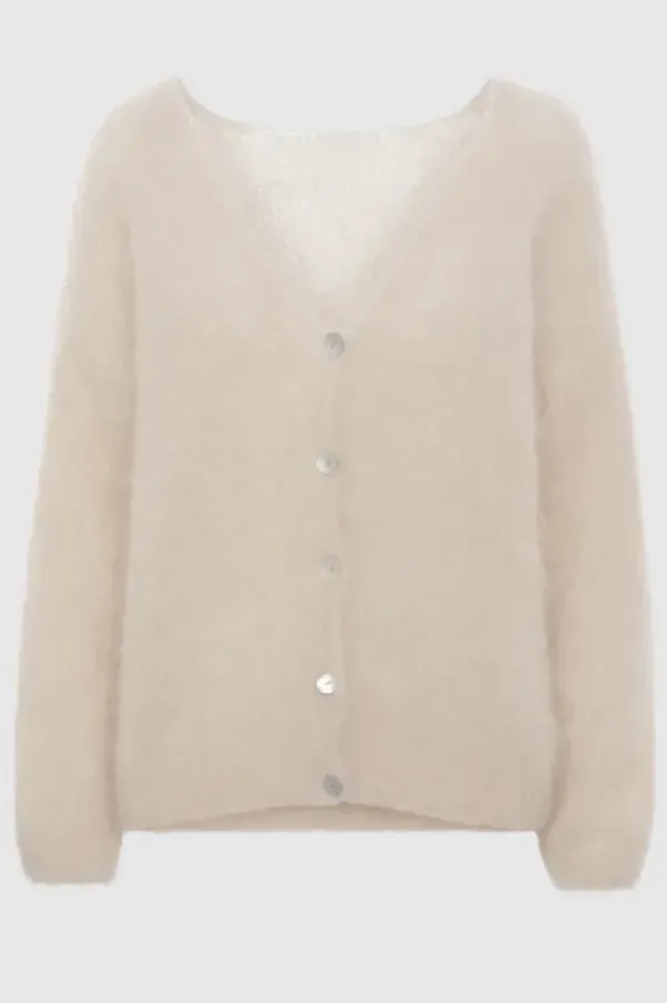 Americandreams Cornelia mohairneuletakki, beige