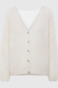 Americandreams Cornelia mohairneuletakki, white