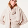 Cafe Latte Davida - iso cashmerehuivi, light beige