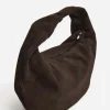Flattered - Alva shoulder bag, suede chocolade