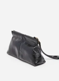 Flattered - Clay Mini Clutch handbag, Patent black