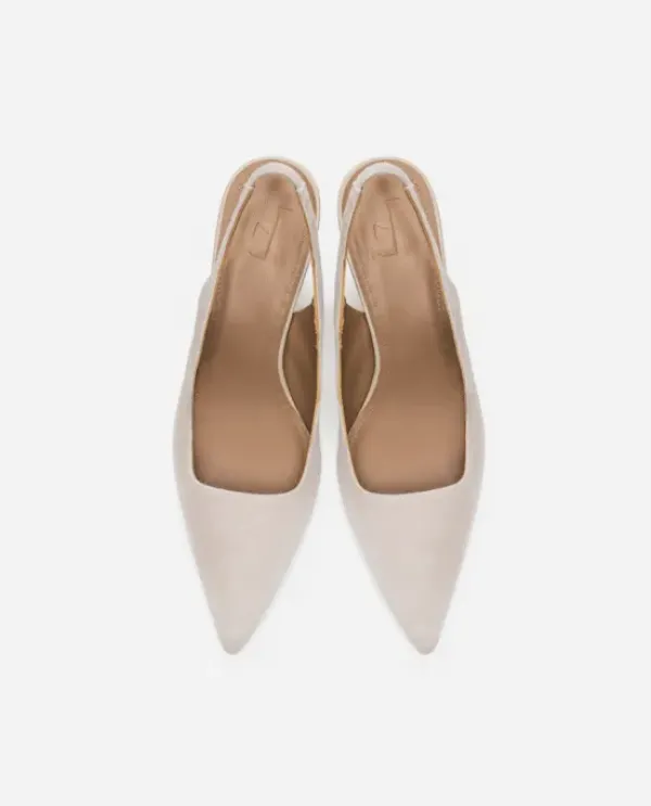 Flattered - Franchesca Suede korkokengät, sand