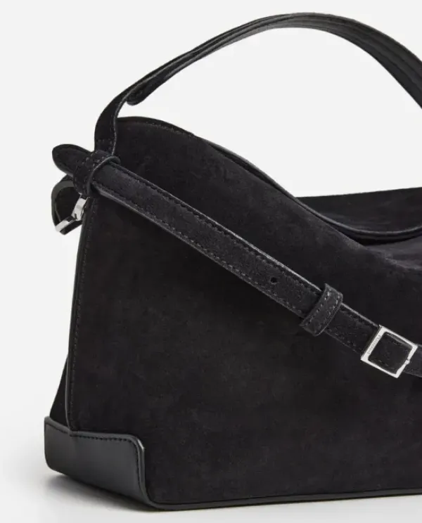 Flattered - Helia handbag, suede black