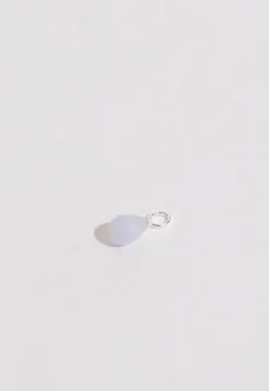 Gauhar Helsinki Gauhar - Blue Lace Agate Drop riipus, hopea