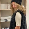 Gauhar Helsinki Gauhar - Faux fur tekoturkishattu, black