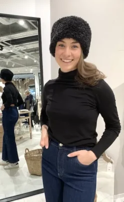 Gauhar Helsinki Gauhar - Faux fur tekoturkishattu, black