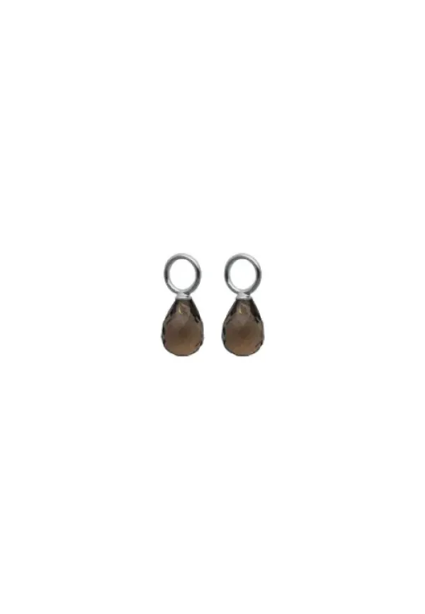 Gauhar Helsinki Gauhar - Lisäosat Smoky Quartz Drop, hopea