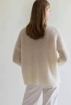 Gauhar Helsinki Gauhar - Mohair neuletakki, white