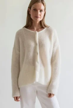 Gauhar Helsinki Gauhar - Mohair neuletakki, white