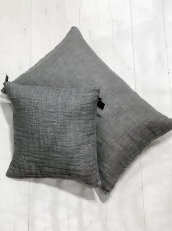 Himla - Hannelin pellavatyynynpäällinen, tummanharmaa
