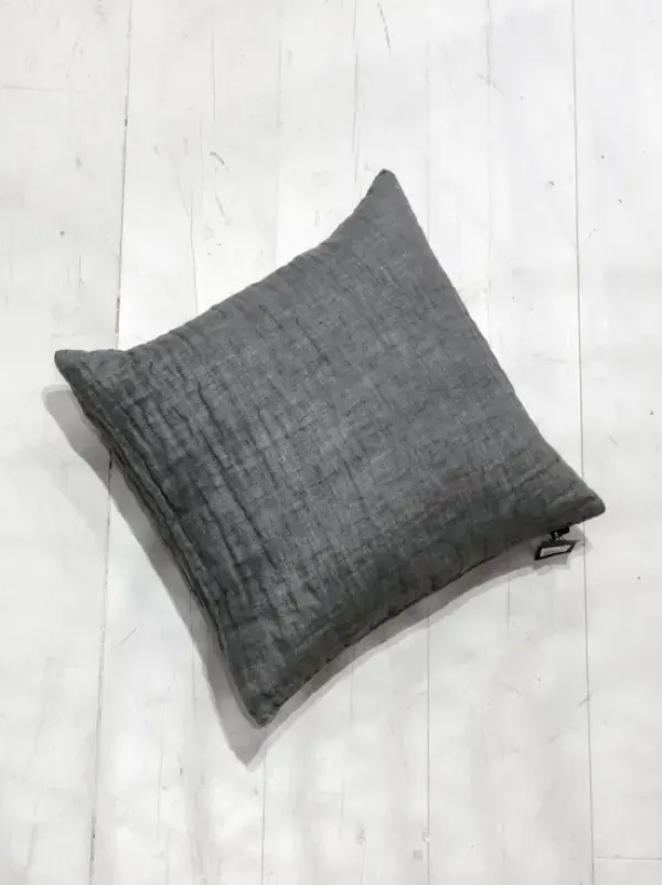 Himla - Hannelin pellavatyynynpäällinen, tummanharmaa