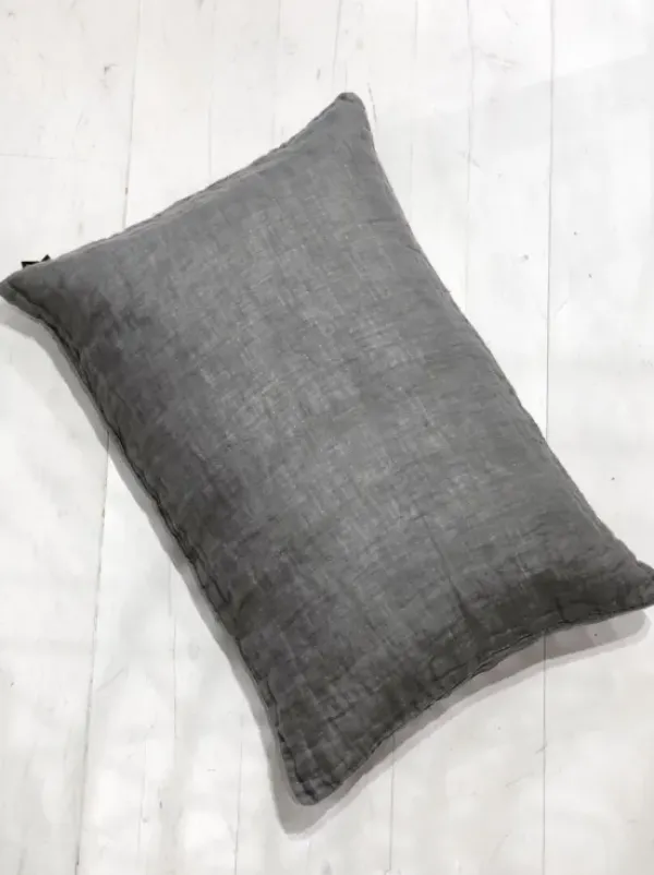 Himla - Hannelin pellavatyynynpäällinen, tummanharmaa