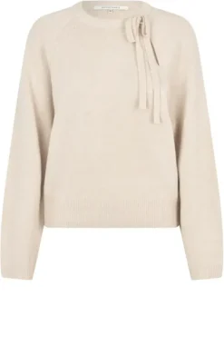 Second Female Joline Knit O-Neck, pumice stone