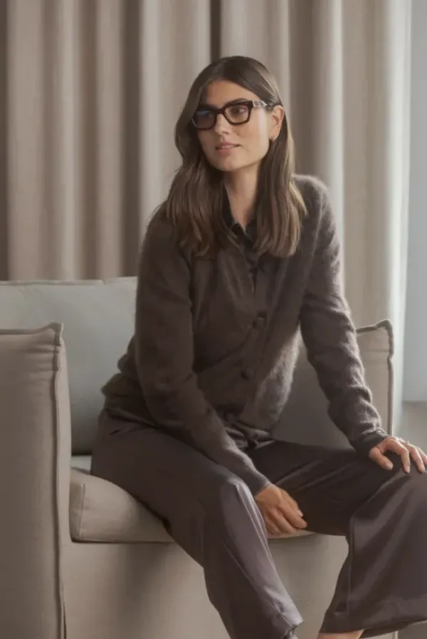 Original Story Karla cashmere neuletakki, dark chocolate