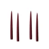 Kunstindustrien Kruunukynttilä lyhyt 20 cm, light bordeaux