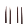 Kunstindustrien Kruunukynttilä lyhyt 20cm chocolate