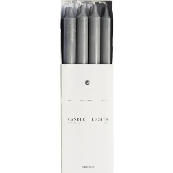 Tine K Home Kruunukynttilä 8-pack, grey
