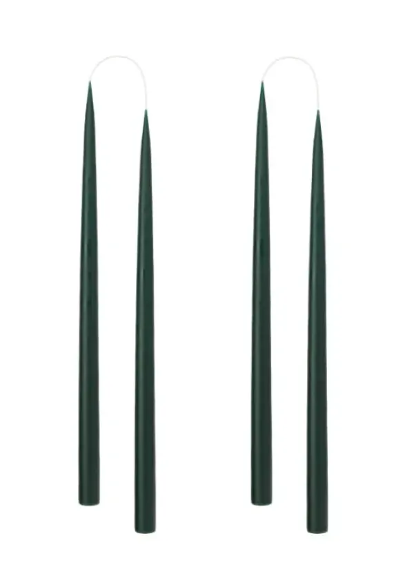 Kunstindustrien Kruunukynttilä pitkä 35cm, forest green