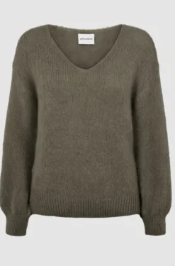 Americandreams Milana alpakkaneule, dark taupe