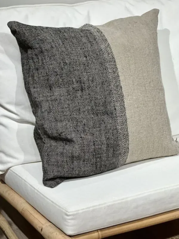 Olsson & Jensen - Levi tyynynpäällinen black/natural 60x60