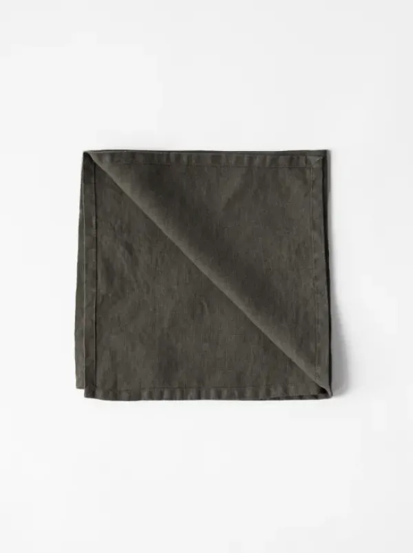 Tell Me More Pellavaservetti 45x45, taupe