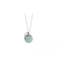 Pernille Corydon - Coin & Circle kaulakoru, hopea