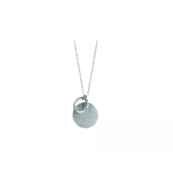Pernille Corydon - Coin & Circle kaulakoru, hopea