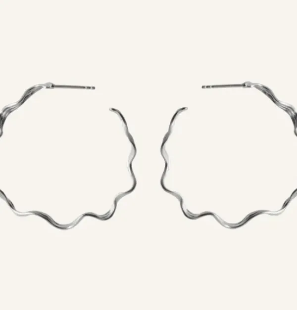 Pernille Corydon - Large Hellir Hoops, hopea