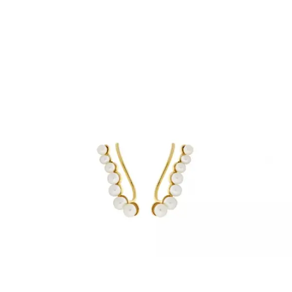 Pernille Corydon - Ocean Treasure Ear Climbers, kulta