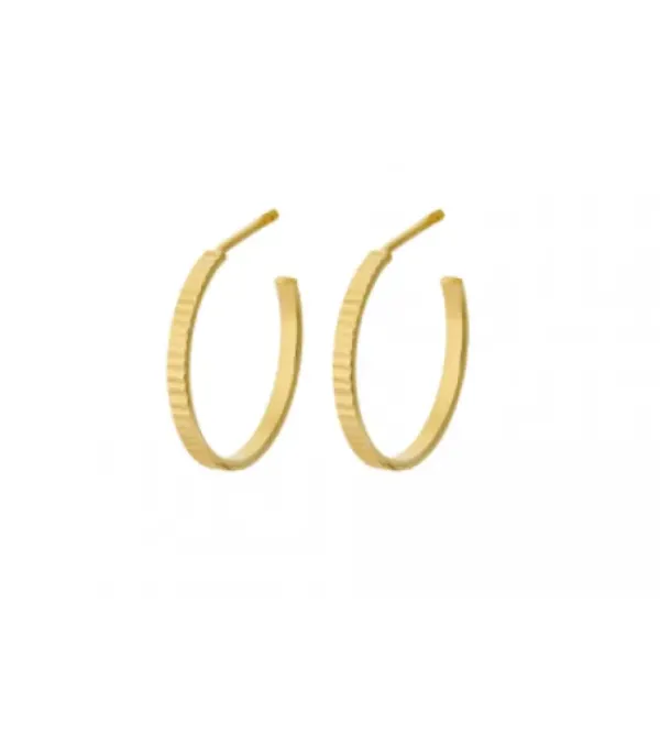 Pernille Corydon - Sea Reflection hoops, kulta