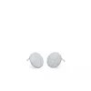 Pernille Corydon - Small Coin nappikorvakorut, hopea