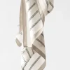 Tell Me More - Keittiöpyyhe Maya pellavaa, navy stripe